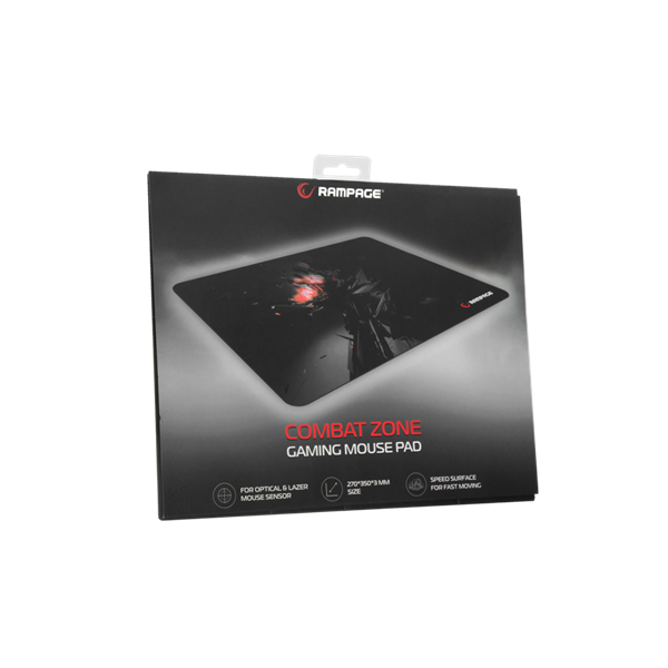 Rampage Egérpad - Combat Zone (270x350x3mm; fekete)