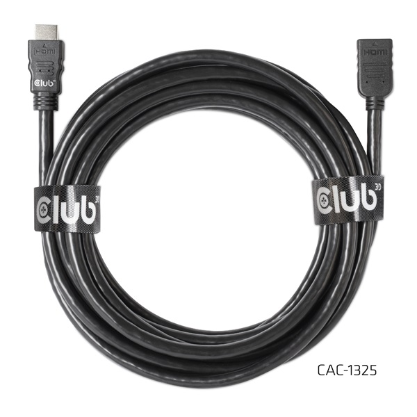 Club 3D Kábel - CAC-1325 (HDMI 2.0 High Speed 4K60Hz, M/F, 5m, 26AWG)