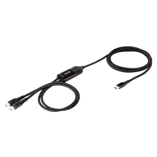 Club 3D Kábel - CAC-1527 (USB-C Y kábel, 100W PD, 1.83m, 2xUSB-C)