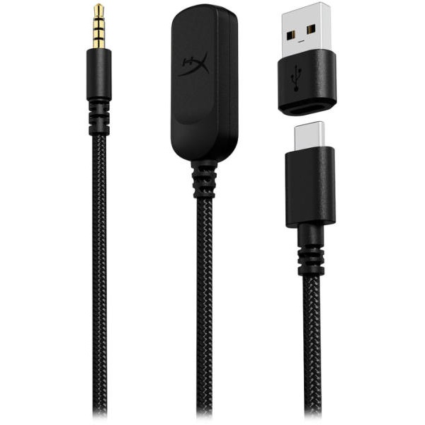 HyperX Fejhallgató - Cloud III (Vezetékes, USB-A/USB-C/3,5mm Jack, fekete/piros)