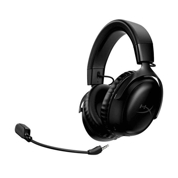 HyperX Fejhallgató - Cloud III Wireless (Vezeték nélküli, USB, fekete/fekete)