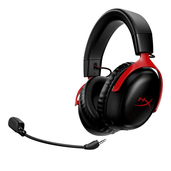 HyperX Fejhallgató - Cloud III Wireless (Vezeték nélküli, USB, fekete/piros)