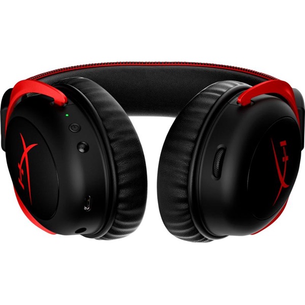 HyperX Fejhallgató - Cloud II Wireless (Vezeték nélküli, USB, fekete/piros)
