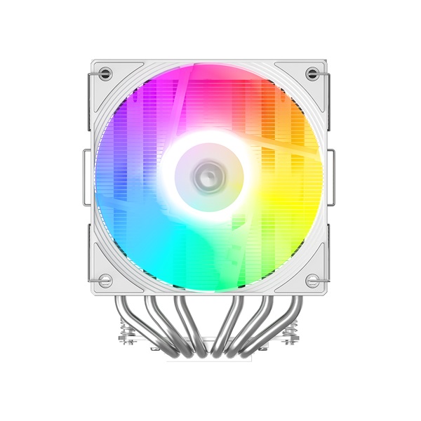 ID-Cooling CPU Cooler - FROZN A620 PRO SE ARGB WH (27,2dB; max 98,54 m3/h; 4Pin csatlakozó, 6 db heatpipe, 2x12cm, PWM)