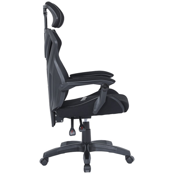 The G-Lab Gamer szék - KS BARIUM BLACK (fekete; állítható magasság; áll. kartámasz)