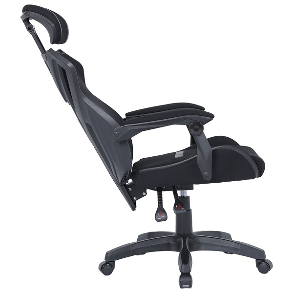 The G-Lab Gamer szék - KS BARIUM BLACK (fekete; állítható magasság; áll. kartámasz)