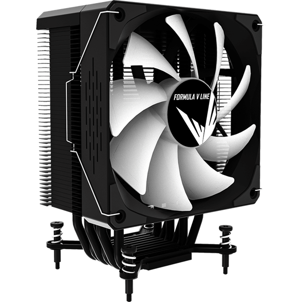 Formula CPU Cooler - Ice Burg EX ARPW 6P (17-34dB, 4pin csatlakozó, 6 db heatpipe, 12cm, PWM, ARGB)