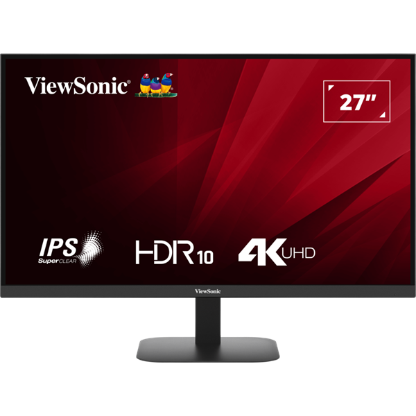 ViewSonic Monitor 27" - VA2708-4K-HD (IPS, UHD, 4ms, 250cd/m2, HDMI, DP, VESA)