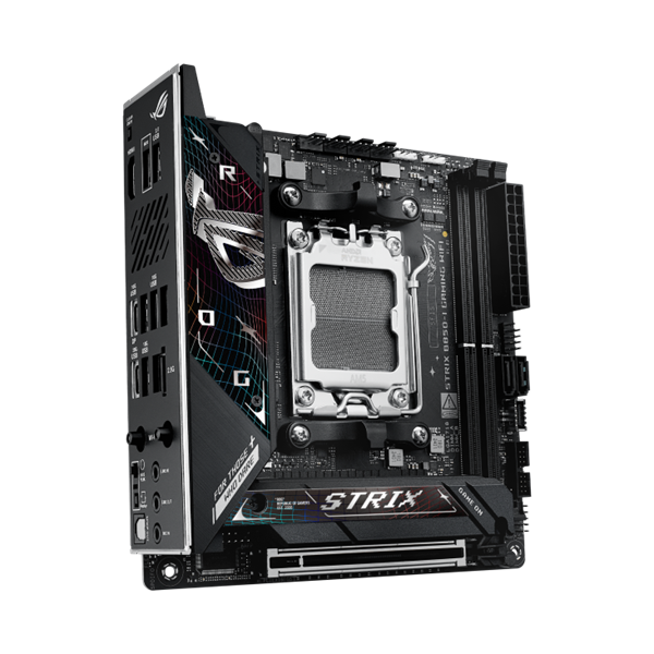 Asus Alaplap - AMD ROG STRIX B850-I GAMING WIFI AM5 (B850, ATX, 2xDDR5 8400+MHz, 2xSATA3, 2x M.2, HDMI+USB-C)