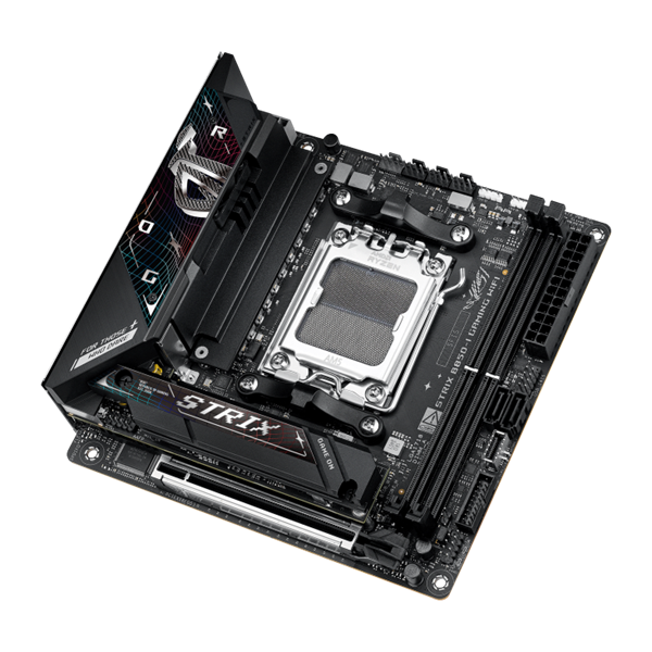 Asus Alaplap - AMD ROG STRIX B850-I GAMING WIFI AM5 (B850, ATX, 2xDDR5 8400+MHz, 2xSATA3, 2x M.2, HDMI+USB-C)