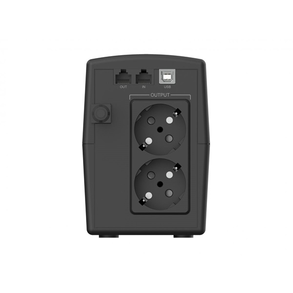 Conceptronic Szünetmentes 1000VA - ZEUS07ES (2x Schuko, line-interaktív, RJ45 vonalvédelem, HID USB, fekete)
