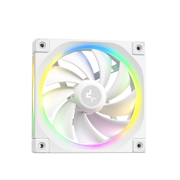 DeepCool CPU Water Cooler - LQ360 WH (max 21dB; max. 122,39 m3/h; 3x12cm, LED kijelző, fehér)