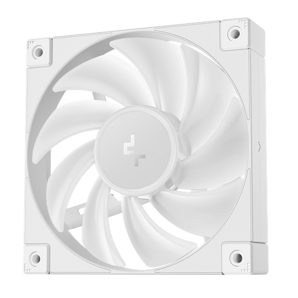 DeepCool Cooler 12cm - FD12 ARGB WH (27,6dB; max. 109,07 m3/h; 3pin csatlakozó; hydro bearing, ház hűtésre, PWM, fehér)