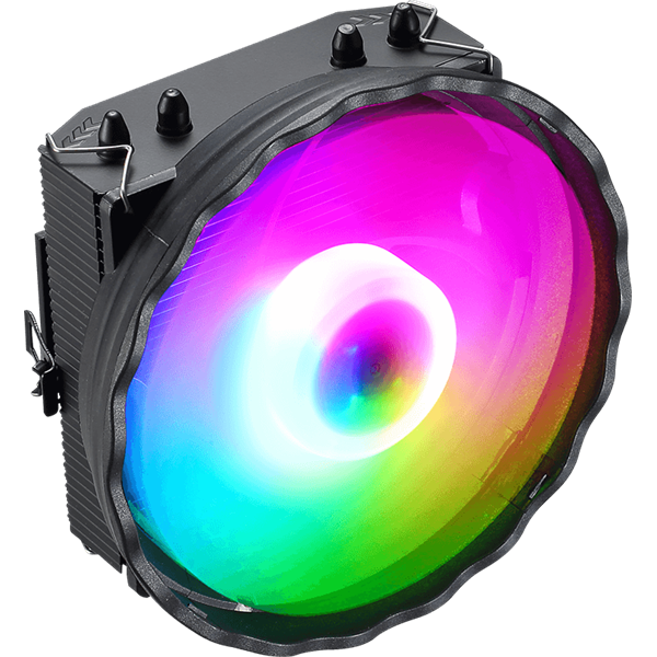 Formula CPU Cooler - Astral Plus FRPW 4P (17-34dB, 4pin csatlakozó, 4 db heatpipe, 9cm, PWM, FRGB)