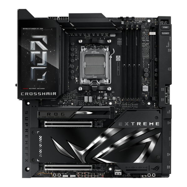 Asus Alaplap - AMD ROG CROSSHAIR X870E EXTREME AM5 (X870, ATX, 4xDDR5 9000+MHz, 4xSATA3, 5x M.2, HDMI+2xUSB4)