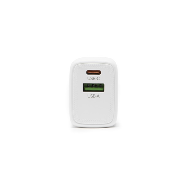 Bluestork Hálózati töltő - PW-30-CA (USB-C, USB-A, 30W, fehér)