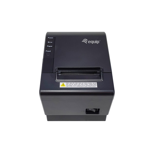 Equip Thermo blokknyomtató - 351001 (58mm, hőpapíros, auto-cutter, USB/Ethernet/pénztárfiók csatlakozó, fekete)