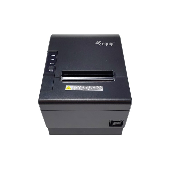 Equip Thermo blokknyomtató - 351004 (80mm, hőpapíros, auto-cutter, USB/Bluetooth/Wifi/pénztárfiók csatlakozó, fekete)
