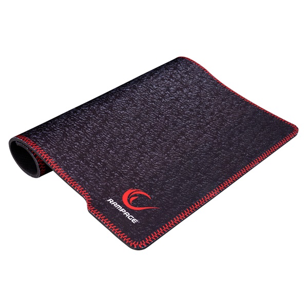 Rampage Egérpad - MP-11 (290x220x3mm; fekete, vörös szegés)