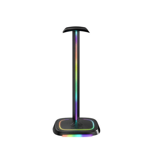 The G-Lab Fejhallgató állvány - K STAND NEON RGB (fekete, univerzális, csúszásgátló, RGB)