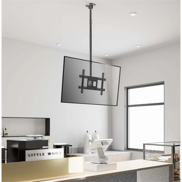 Manhattan TV Mennyezeti konzol - forgatható, dönthető, teleszkópos, 70cm-157cm-ig, 37" to 80", 50kg terhelhetőség