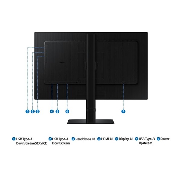 Samsung Monitor 32" - S32D600EAU (IPS, 2560x1440, 16:9, QHD, 100HZ, 350cd/m2, 5ms, Pivot)