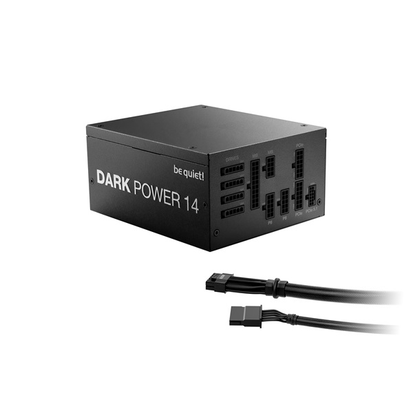 Be Quiet! Tápegység 1000W - DARK POWER 14 (80+ Titanium, ATX3.1, PCIe5.1, moduláris, fekete)