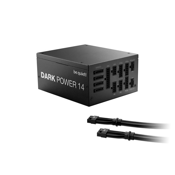 Be Quiet! Tápegység 1200W - DARK POWER 14 (80+ Titanium, ATX3.1, PCIe5.1, moduláris, fekete)