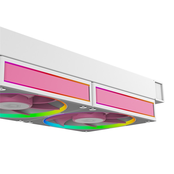 ID-Cooling CPU Water Cooler - FX240 INF PINK (29.9dB; max. 132,52 m3/h; 2x12cm, A-RGB, rózsaszín)