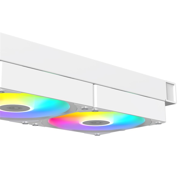 ID-Cooling CPU Water Cooler - FX240 LCD WHITE (27,2dB; max. 98,54 m3/h; 2x12cm, A-RGB, fehér)