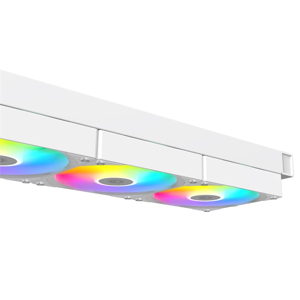 ID-Cooling CPU Water Cooler - FX360 LCD WHITE (27.2dB; max.98,54 m3/h; 3x12cm, A-RGB, fehér)