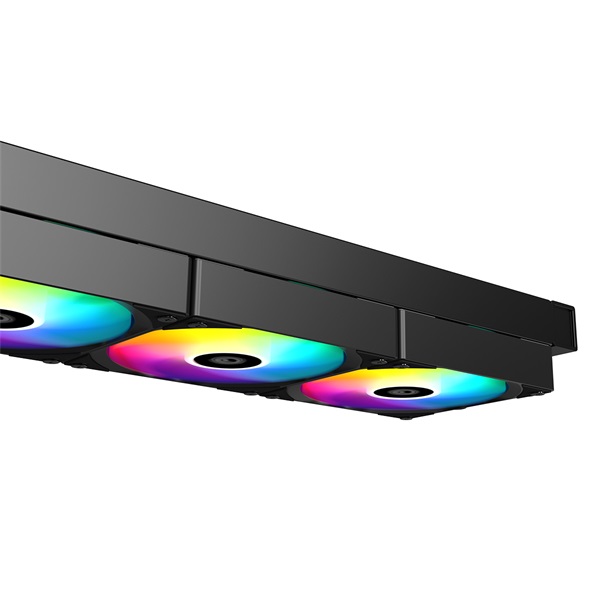 ID-Cooling CPU Water Cooler - FX360 TD (27.2dB; max.98,54 m3/h; 3x12cm, A-RGB, fekete)