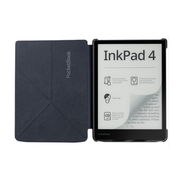 POCKETBOOK e-book tok - PB743 INKPad4 (InkPad 4/InkPad Color 2, InkPad Color 3) ORIGAMI gyári Tok Fekete