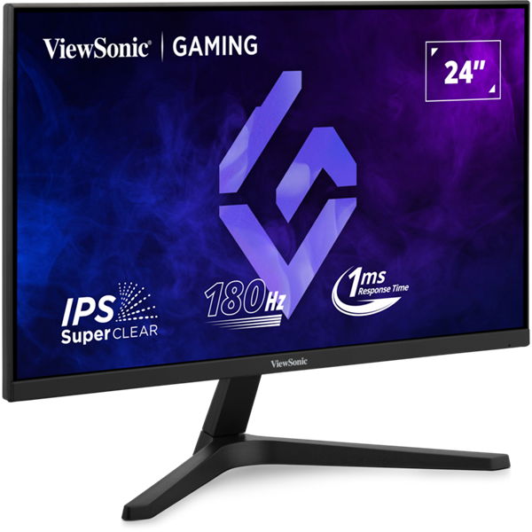 ViewSonic Gamer Monitor 24" - VX24G1-HD (IPS, 16:9, 1920x1080, 180Hz, 1ms, 300cd/m2, 2xHDMI, DP, VESA)