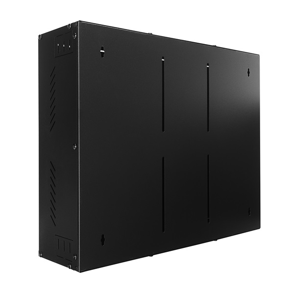 S-Link DVR szekrény - SL-DVR02 fali kivitel (550x450x150mm, ablakos, Flatpack, Fekete)