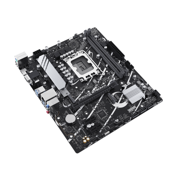 Asus Alaplap - Intel PRIME B760M-K s1700 (B760, 2xDDR5 8000MHz, 4xSATA3, 2xM.2, HDMI+VGA)