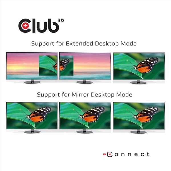 Club 3D MST Hub - CSV-1550 (3.2 USB-C Gen 1 to 3x Displayport, Alternate Mode, 4K60Hz, HDR)