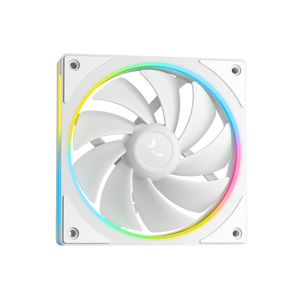 DeepCool CPU Water Cooler - LM240 WH (max 36.07dB; max. 112,52 m3/h; 2x12cm, LED kijelzõ, fehér)