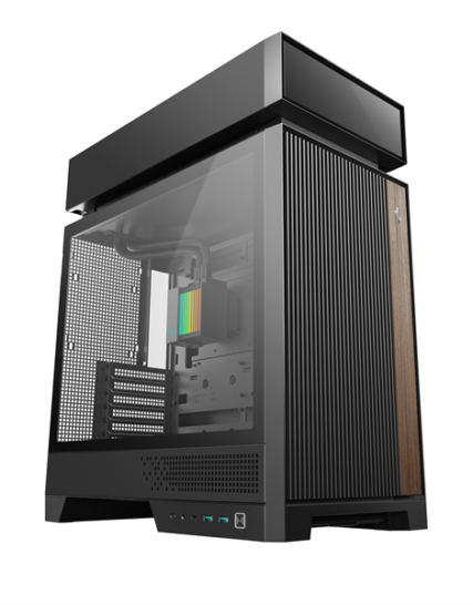 DeepCool Számítógépház - CL6600 (fekete, 1x360cm AIO vízhûtés, 2x120mm A-RGB, ATX, 2xUSB3.0, 1xUSB-C)