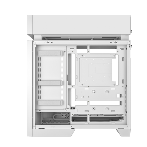 DeepCool Számítógépház - CL660 WH (fehér, 2x120mm A-RGB, ATX, 2xUSB3.0, 1xUSB-C)