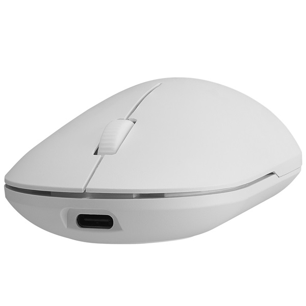 Everest Vezeték nélküli Egér - SMW-399 White Rechargeable Super Quiet (1600 DPI, 3 gomb, optikai, fehér)