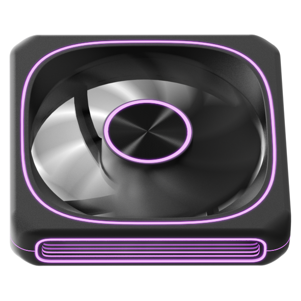 Formula Cooler 12cm - Air Fusion 1 BK (29,93dB, max. 39.11 CFM, PWM4-Pin+ARGB3-Pin, hydro bearing, ház hûtésre, ARGB)