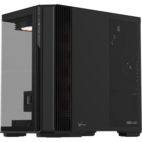 Formula Számítógépház - Crystal Z7 PA Black (fekete, ablakos, 5x12cm venti, EATX, 1xUSB3.0, 1xType-C)