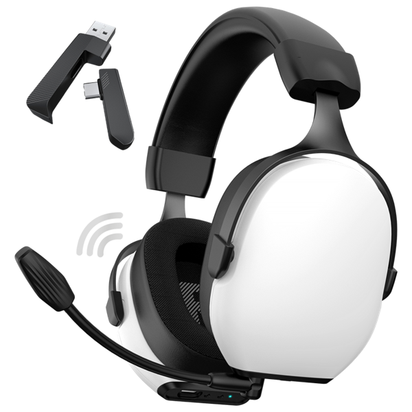 Spirit of Gamer Wireless Fejhallgató - MIC-XH1400 (MultiPlatform, 7.1,mikrofon, hangerõszabályzó, nagy-párnás, fehér)