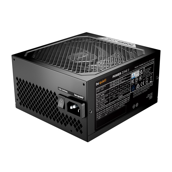 Be Quiet! Tápegység 1200W - POWER ZONE 2 (80+ Platinum, ATX3.1, moduláris, félpasszív ventilátor, fekete)