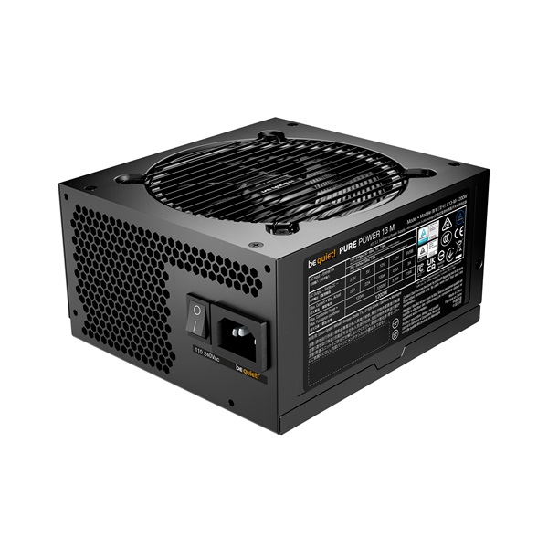 Be Quiet! Tápegység 1200W - PURE POWER 13 M (80+ Gold, ATX3.1, PCIe5.1, moduláris, fekete)