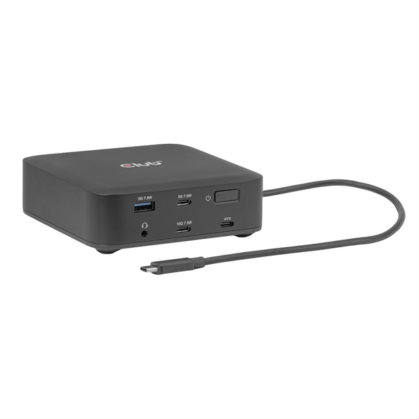 Club 3D Notebook Dokkoló - CSV-2542 (USB-C to 2x Displayport 8K60Hz + 2x HDMI™ 4K60Hz PD3.0 100Watt Ethernet 2.5G)