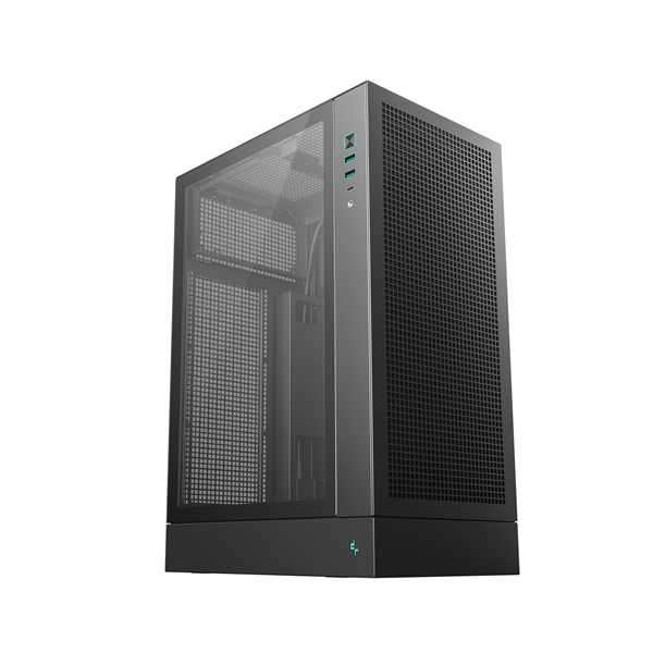DeepCool Számítógépház - CH170 PLUS (Micro-ATX/Mini-ITX, 2xUSB3.0, Type-C, fekete)