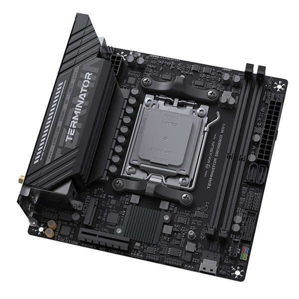 Maxsun Alaplap - AMD MS-TERMINATOR B850M PRO II WIFI7 AM5 (B850, mATX, 4xDDR5 8000MHz, 2xSATA3, 3xM.2, HDMI, DP)