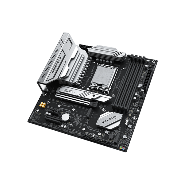 Maxsun Alaplap - Intel MS-TERMINATOR B860M s1851 (B860, mATX, 2xDDR5 8000MHz, 4xSATA3, 3xM.2, HDMI, DP)